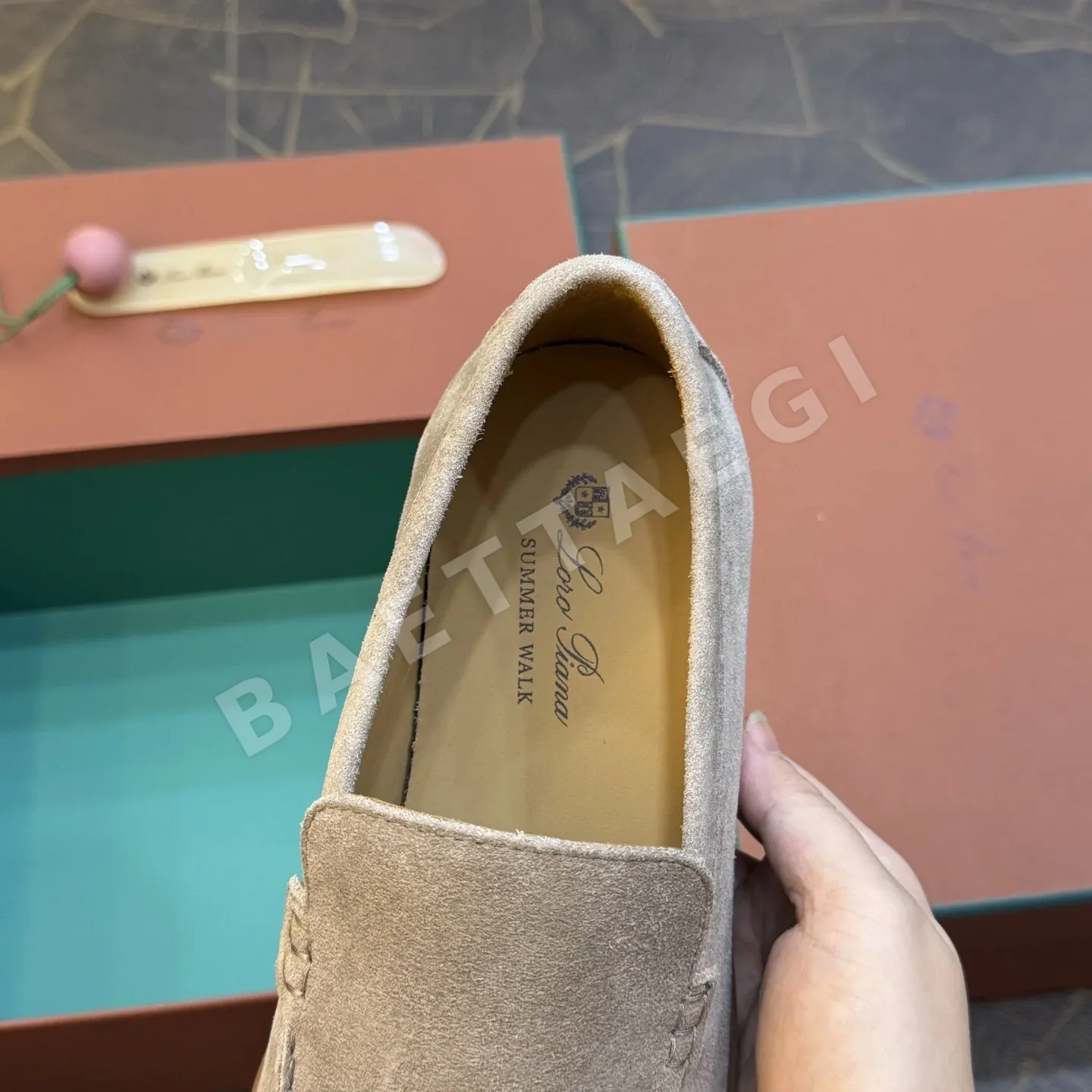 로로피아나 로퍼 스웨이드 상세 이미지 7