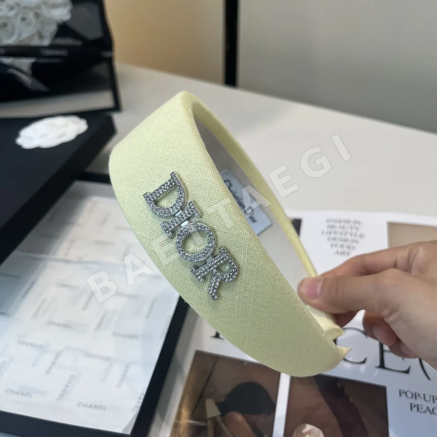 디올 CD 헤드밴드 상세 이미지 5