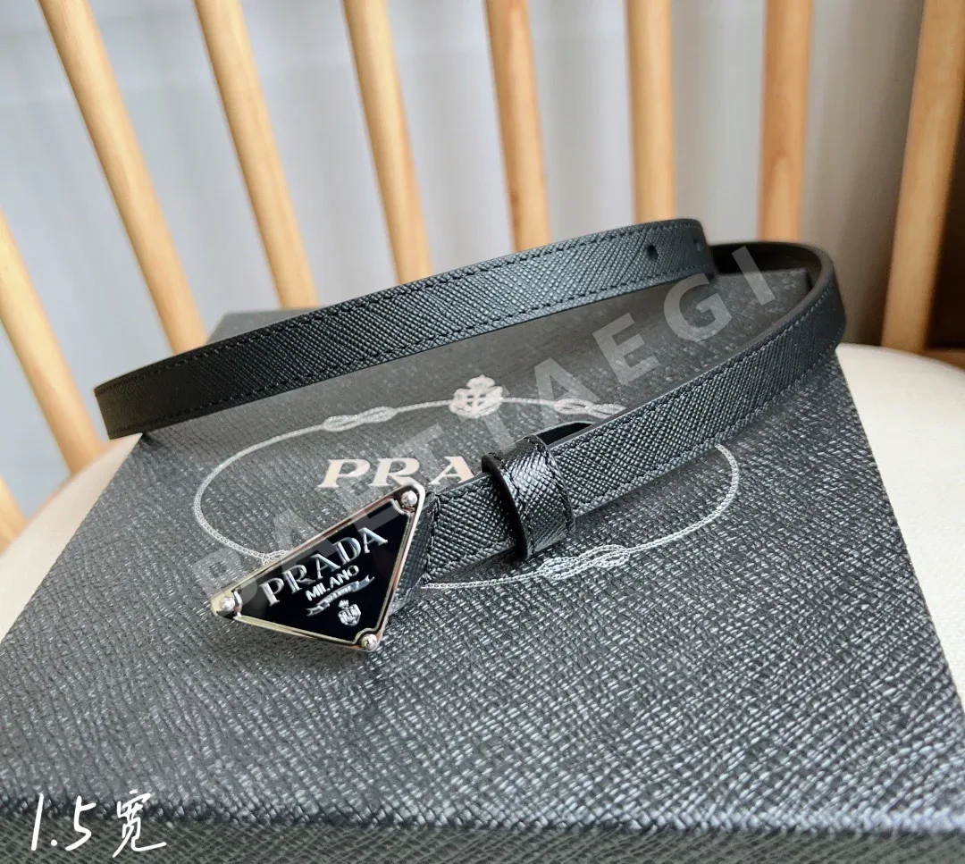 프라다 사피아노 가죽 삼각 로고 벨트 상세 이미지 2