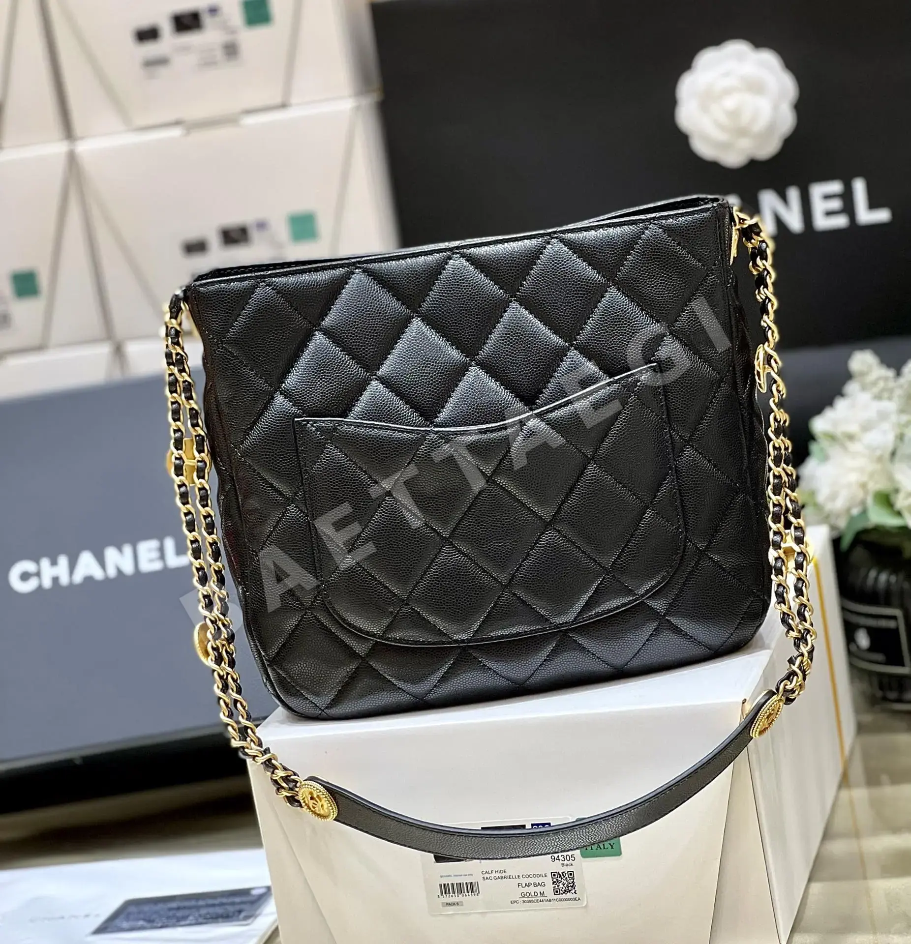 샤넬 22A 메티에 다르 골드 코인 호보 숄더백 AS3400 상세 이미지 3