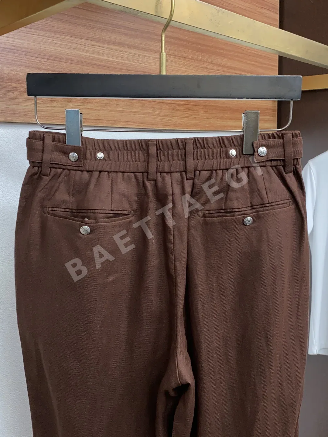 로로피아나 남성 린넨 스트레이트 바지 상세 이미지 9