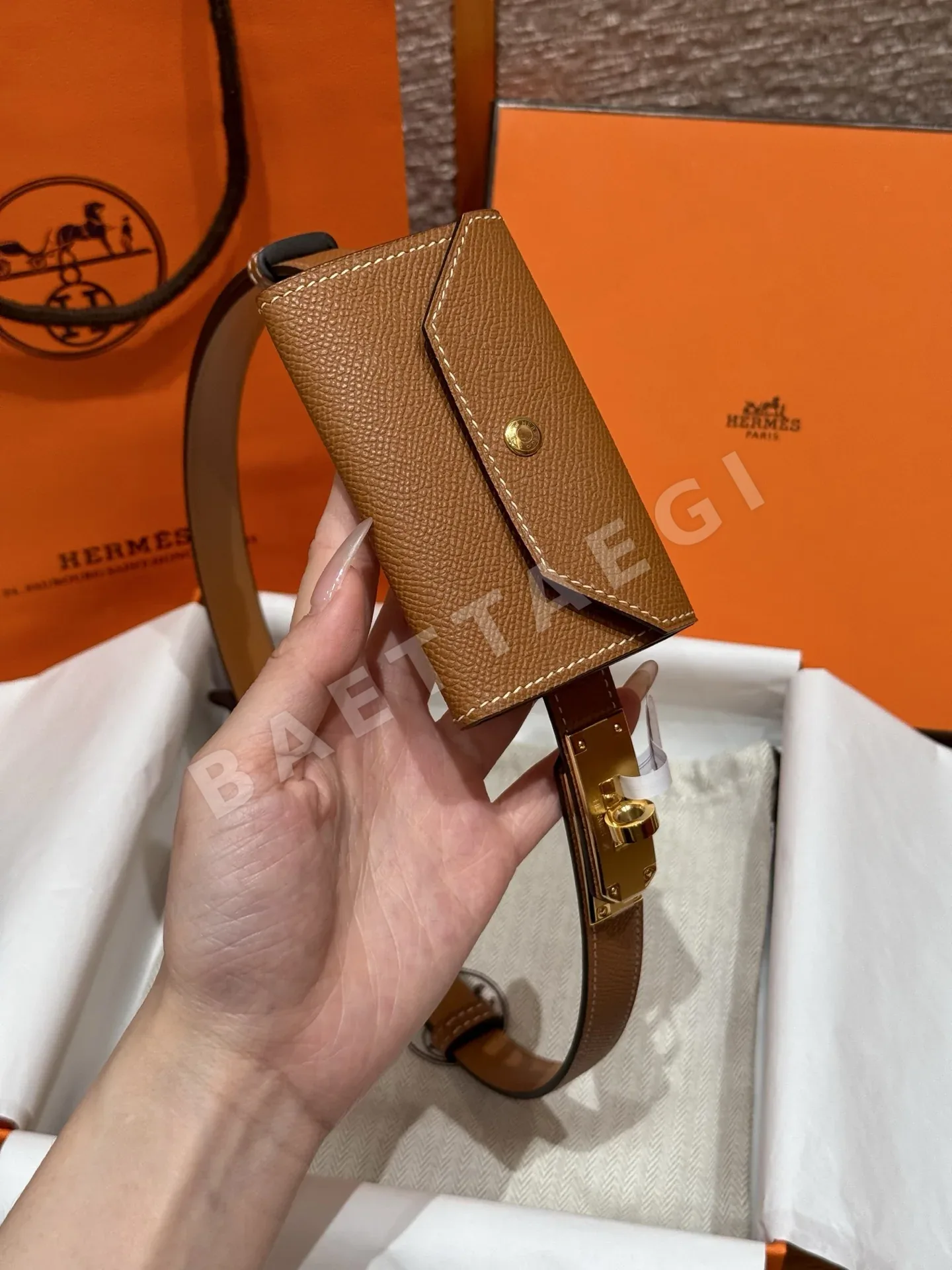 에르메스 켈리 버클 앱송 카프스킨 벨트 상세 이미지 2