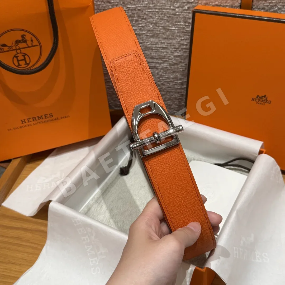 에르메스 앱송 가죽 리버시블 남성 벨트 상세 이미지 7