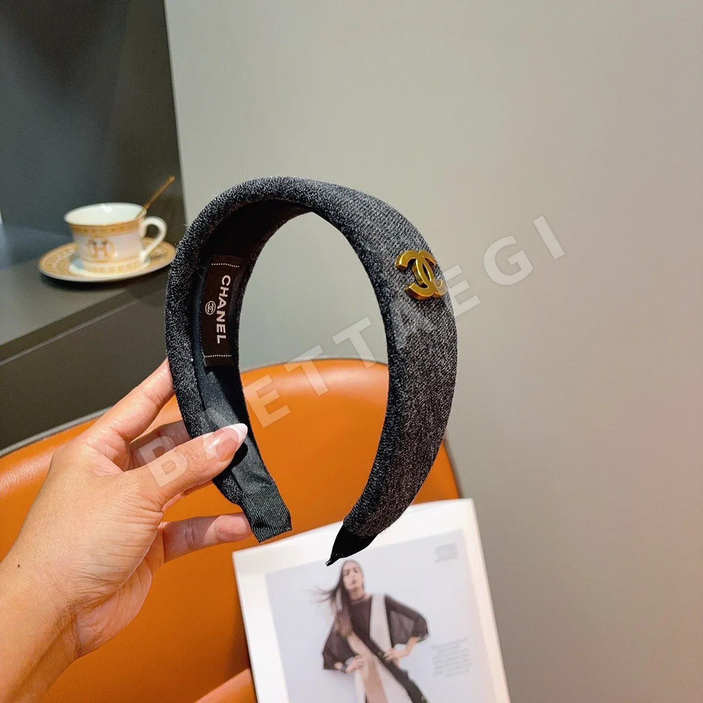 샤넬 와이드 헤드밴드 헤어악세사리 상세 이미지 2