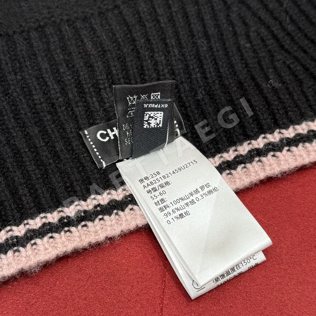 샤넬 더블 C 로고 발라크라프 모자 상세 이미지 7