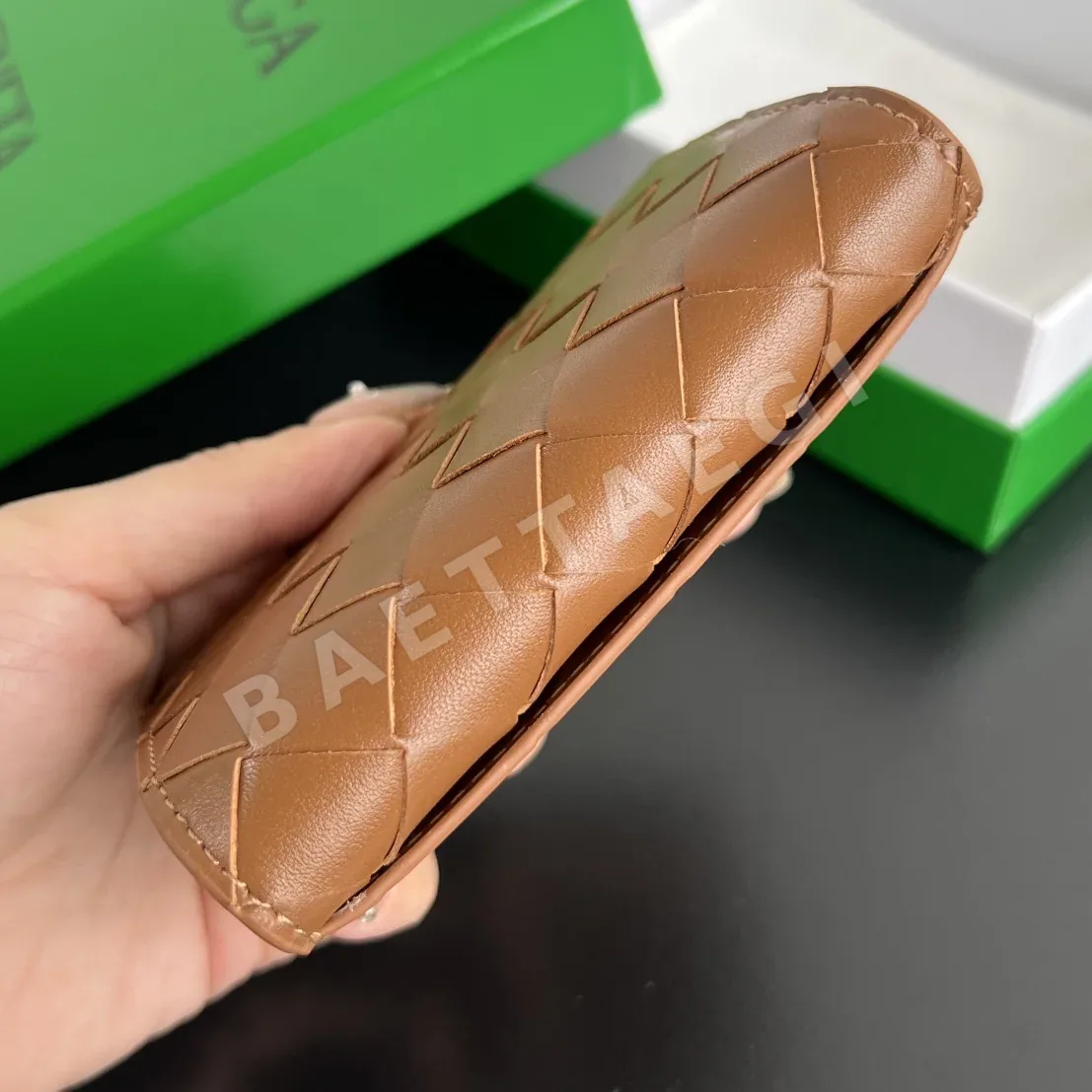 보테가베네타 램스킨 명함지갑 상세 이미지 5