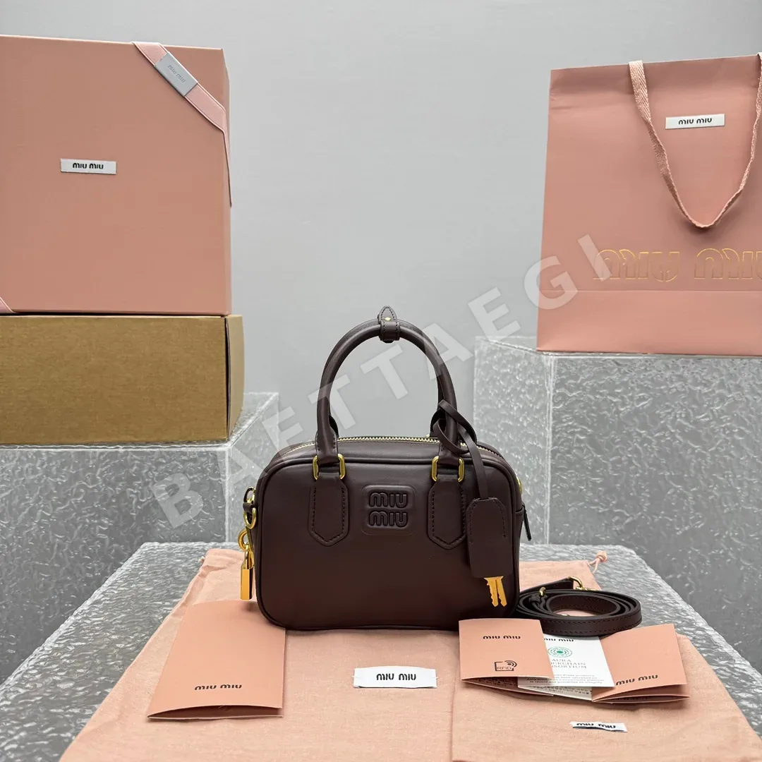 미우미우 포티니아 스퀘어 볼링백 68455