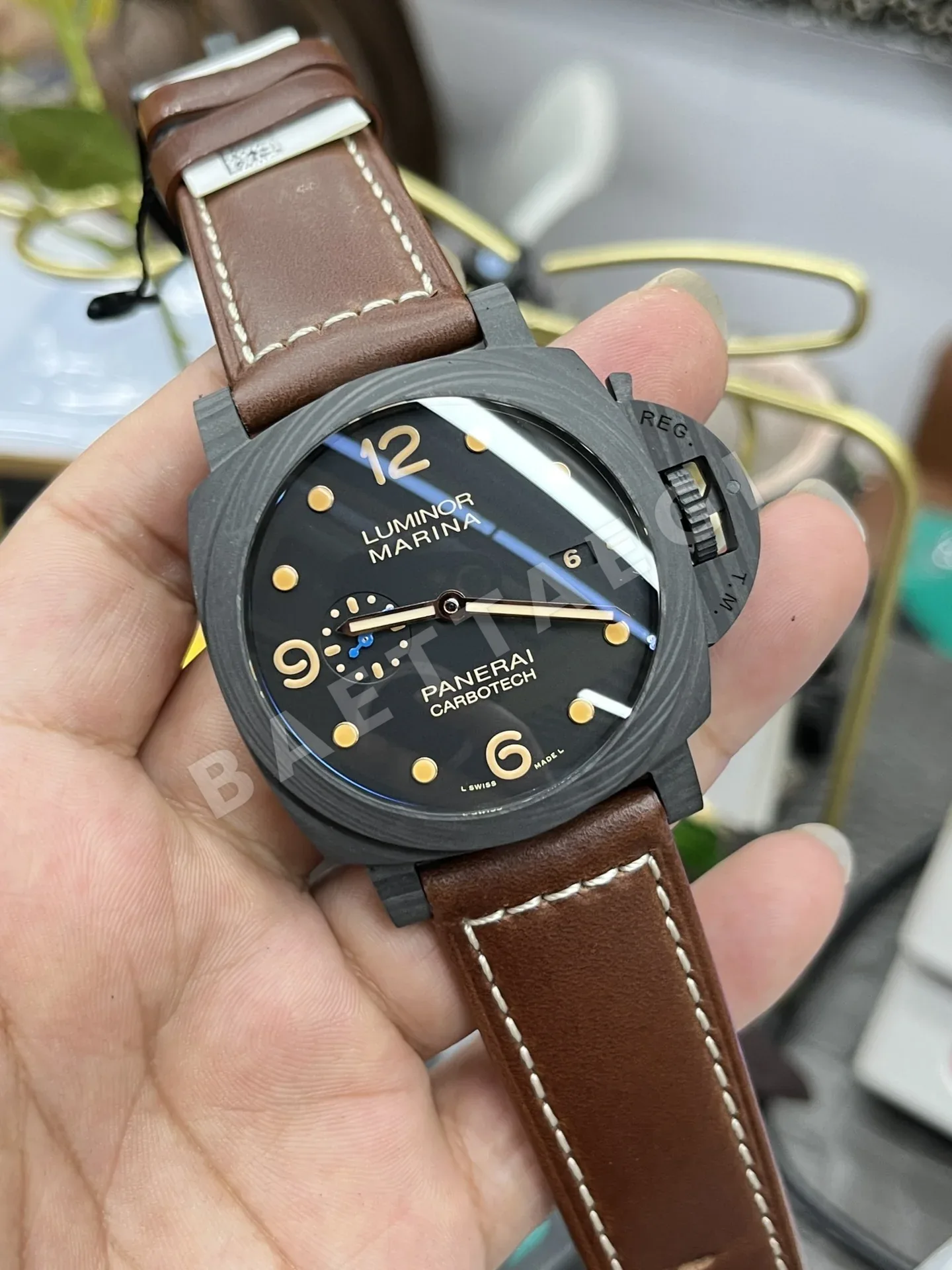 파네라이 루미노르 1950 자동 시계 PAM661 상세 이미지 3