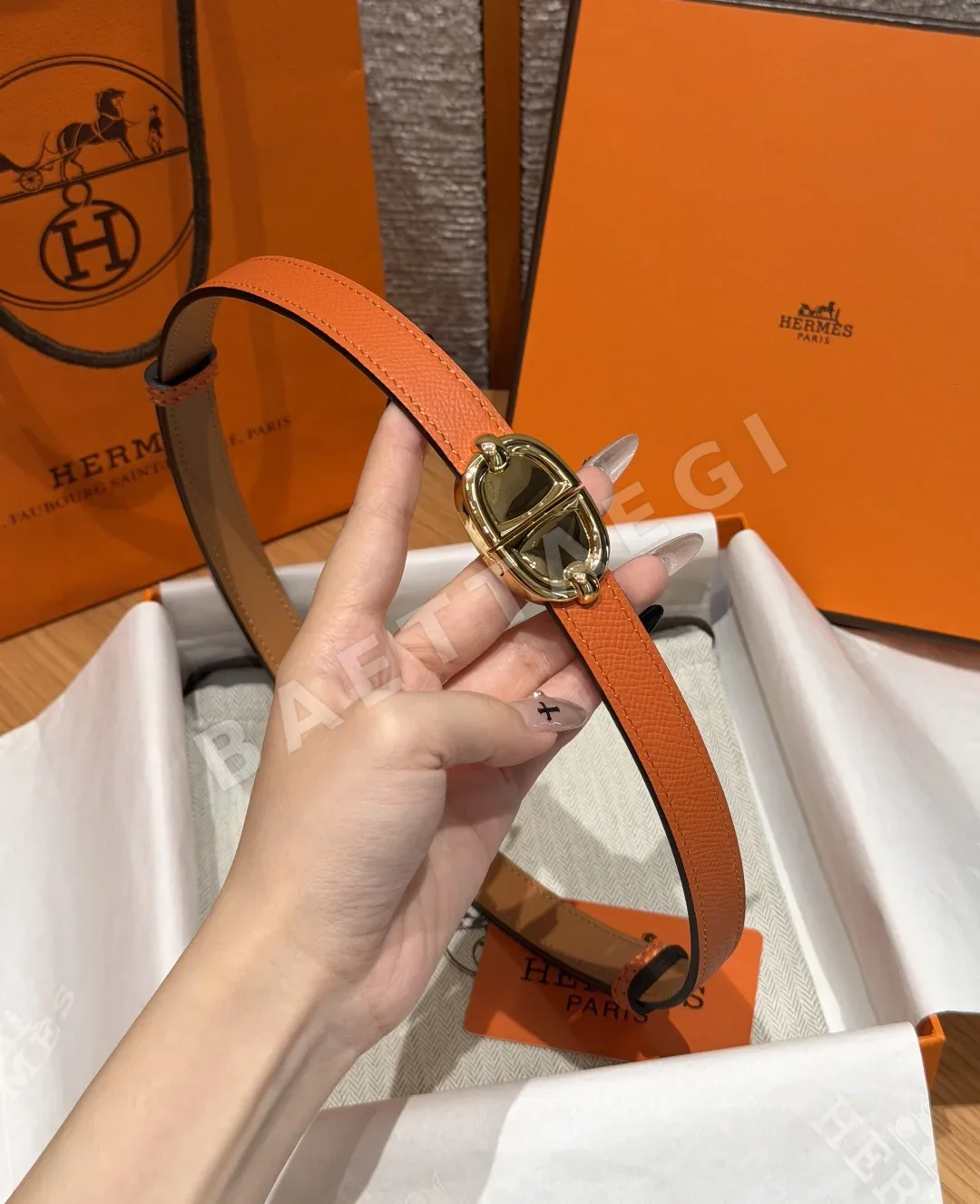 에르메스 탈라사 앱송 카프스킨 벨트 상세 이미지 2