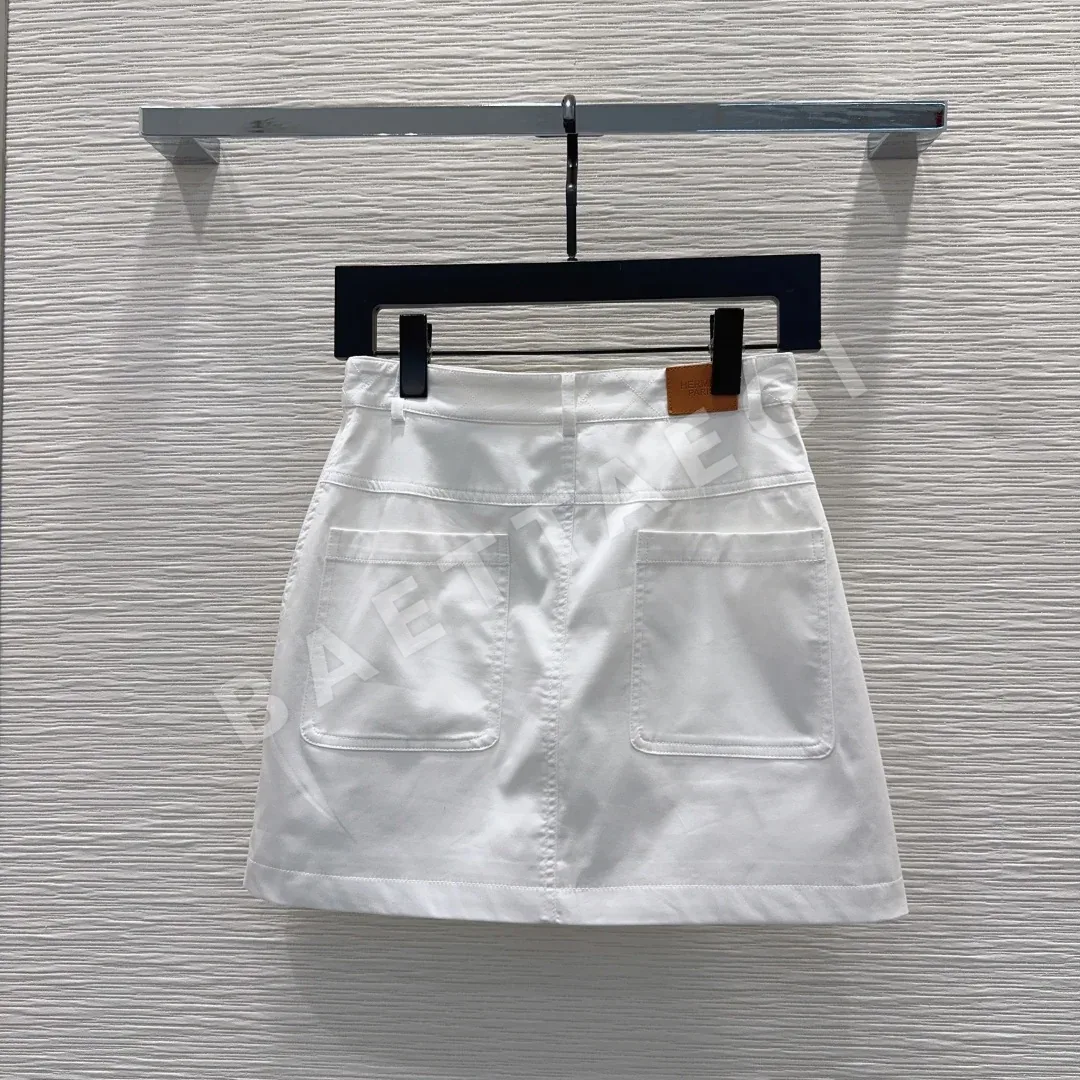 에르메스 입체 커팅 미니스커트 여성 스커트 상세 이미지 9