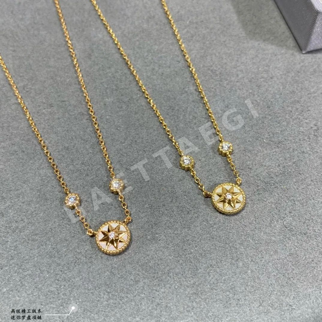 디올 로즈골드 팔각별 목걸이 상세 이미지 3