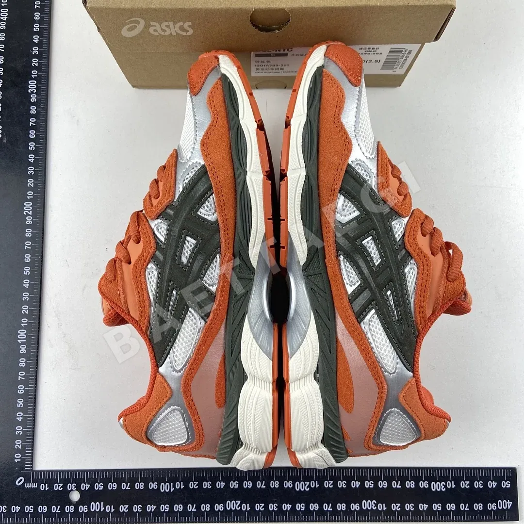 아식스 [M] 젤 NYC 1201A789-251 200500 Asics Gel-NYC Oatmeal Forest Green Orange 상세 이미지 10