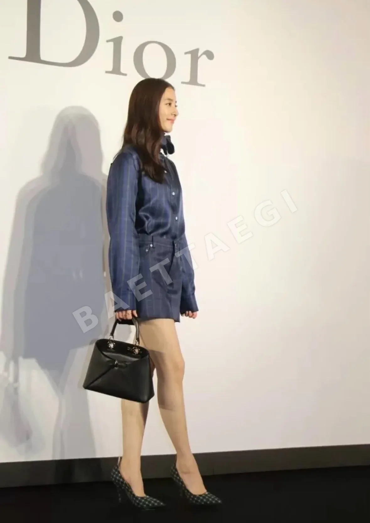 디올 클래식 체크 새틴 셔츠 상세 이미지 3