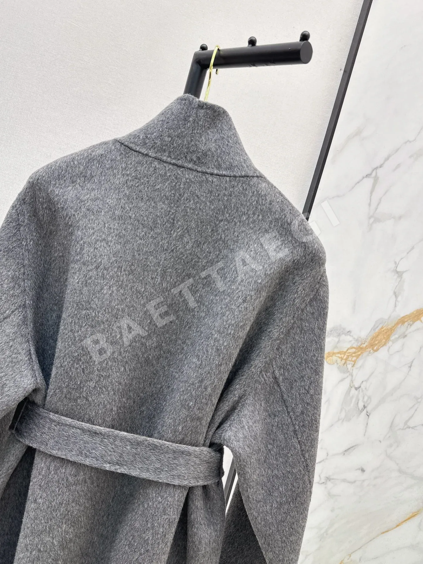 로로피아나 스탠드 카라 양면 울 코트 자켓 상세 이미지 9