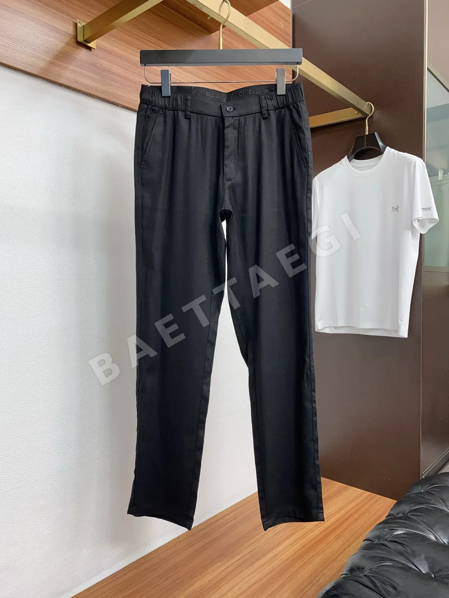 브루넬로쿠치넬리 린넨 코튼 데님 남성 바지 상세 이미지 2