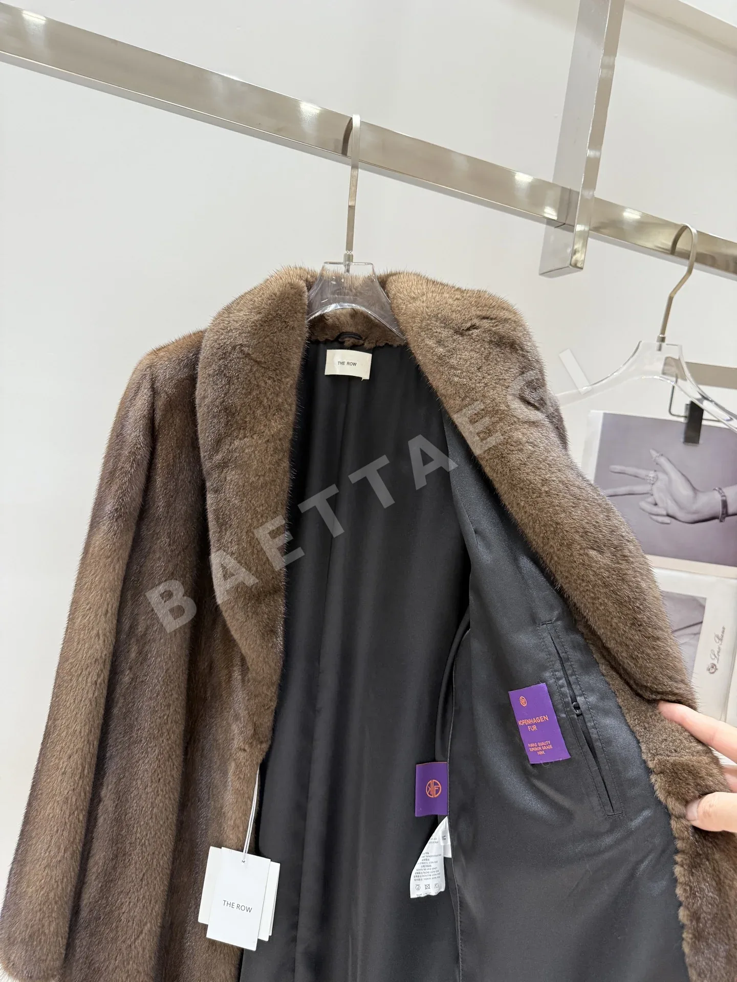 더로우 밍크 코트 자켓 상세 이미지 8