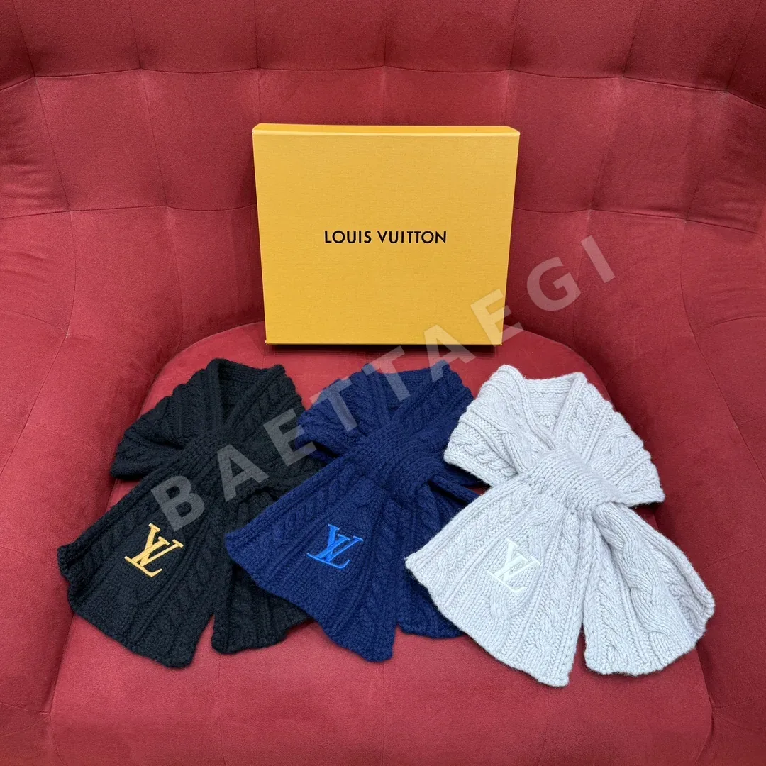 루이비통 LV 미니 케이블 양모 머플러 상세 이미지 9
