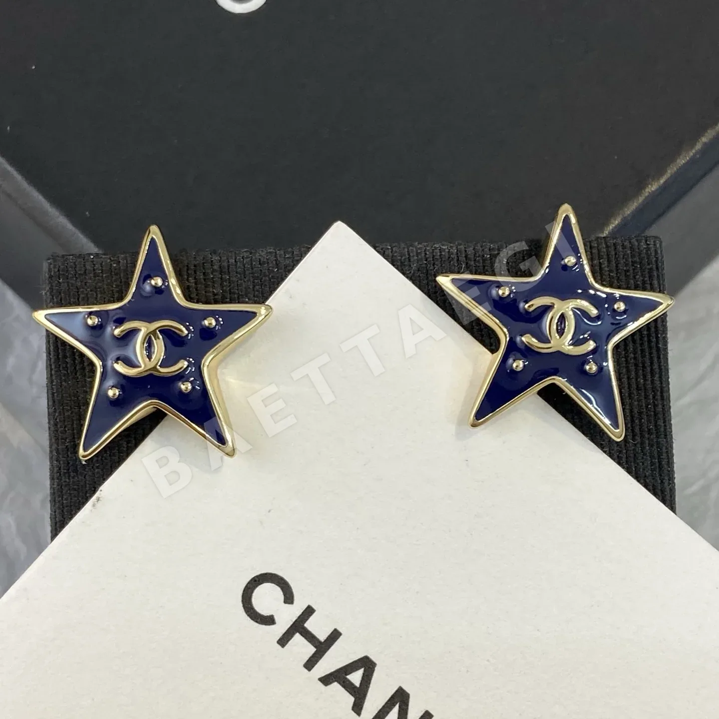 샤넬 S 블루 오각성 귀걸이 158745