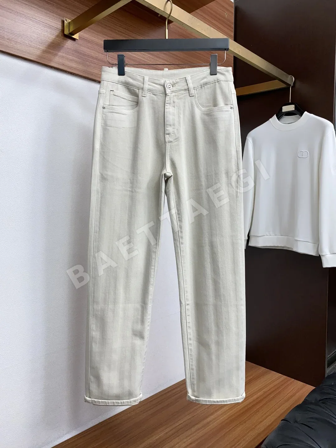 로로피아나 슬림핏 남성 바지 상세 이미지 2