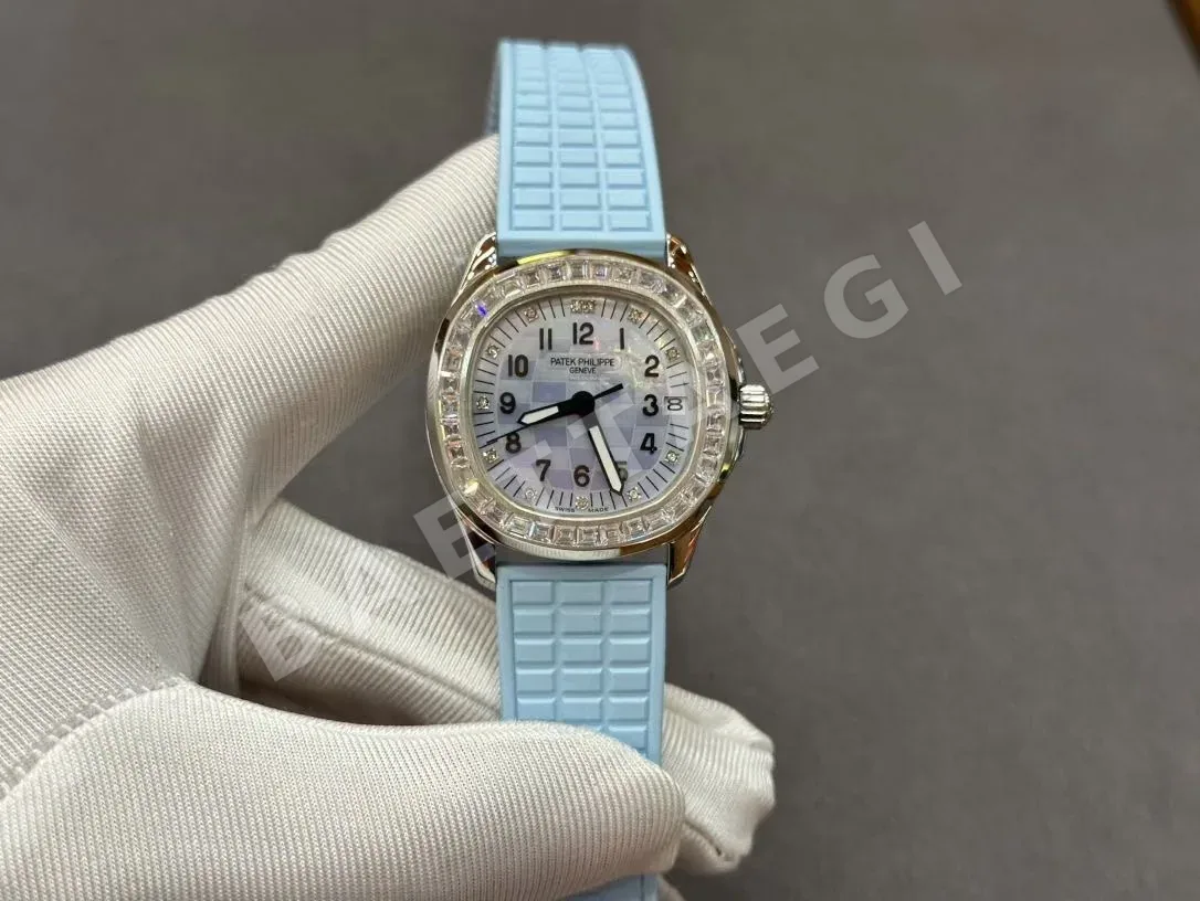 파텍필립 아쿠아넛 다이아 자동 스틸 여성용 JBL 공장 레플리카 44168 Patek Philippe