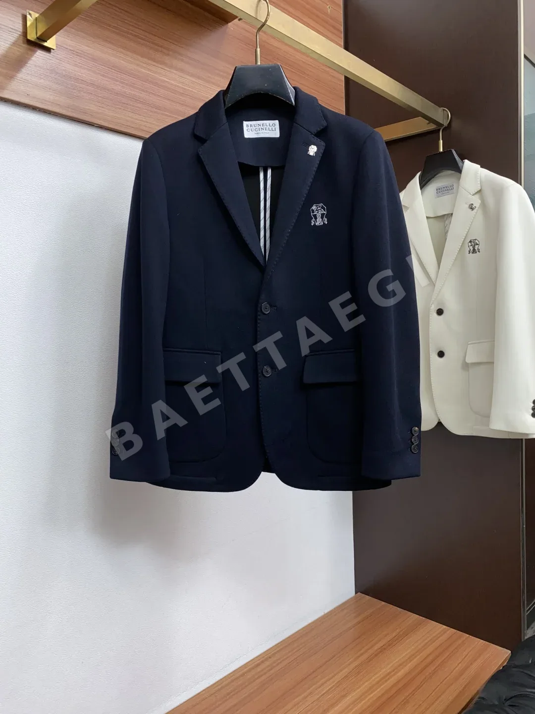 브루넬로쿠치넬리 컬러 블록 남성 자켓