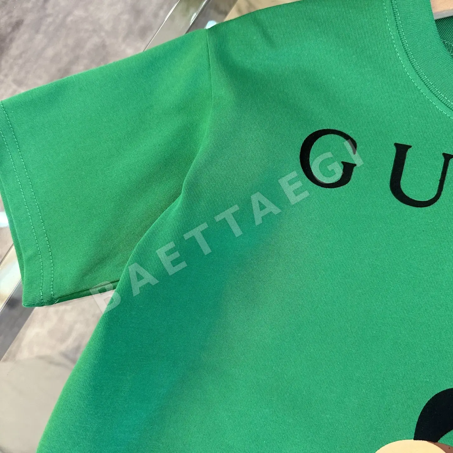 구찌 GUCCI* *Qi 2026 早春子供服 新作 半袖 新年プリント 発泡Tシャツ、オリジナル品質、230g ヘビーウェ 상세 이미지 3