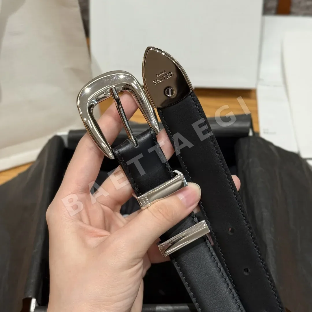 셀린느 웨스턴 가죽 벨트 상세 이미지 5