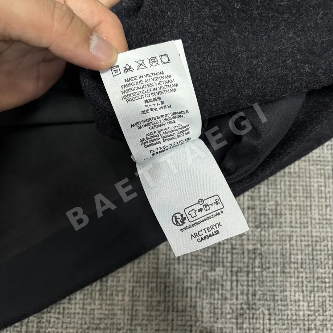 아크테릭스 [XF] 후디 블랙 205987 Arc'teryx Sawyer Wool Hoodie Black Heather 상세 이미지 8