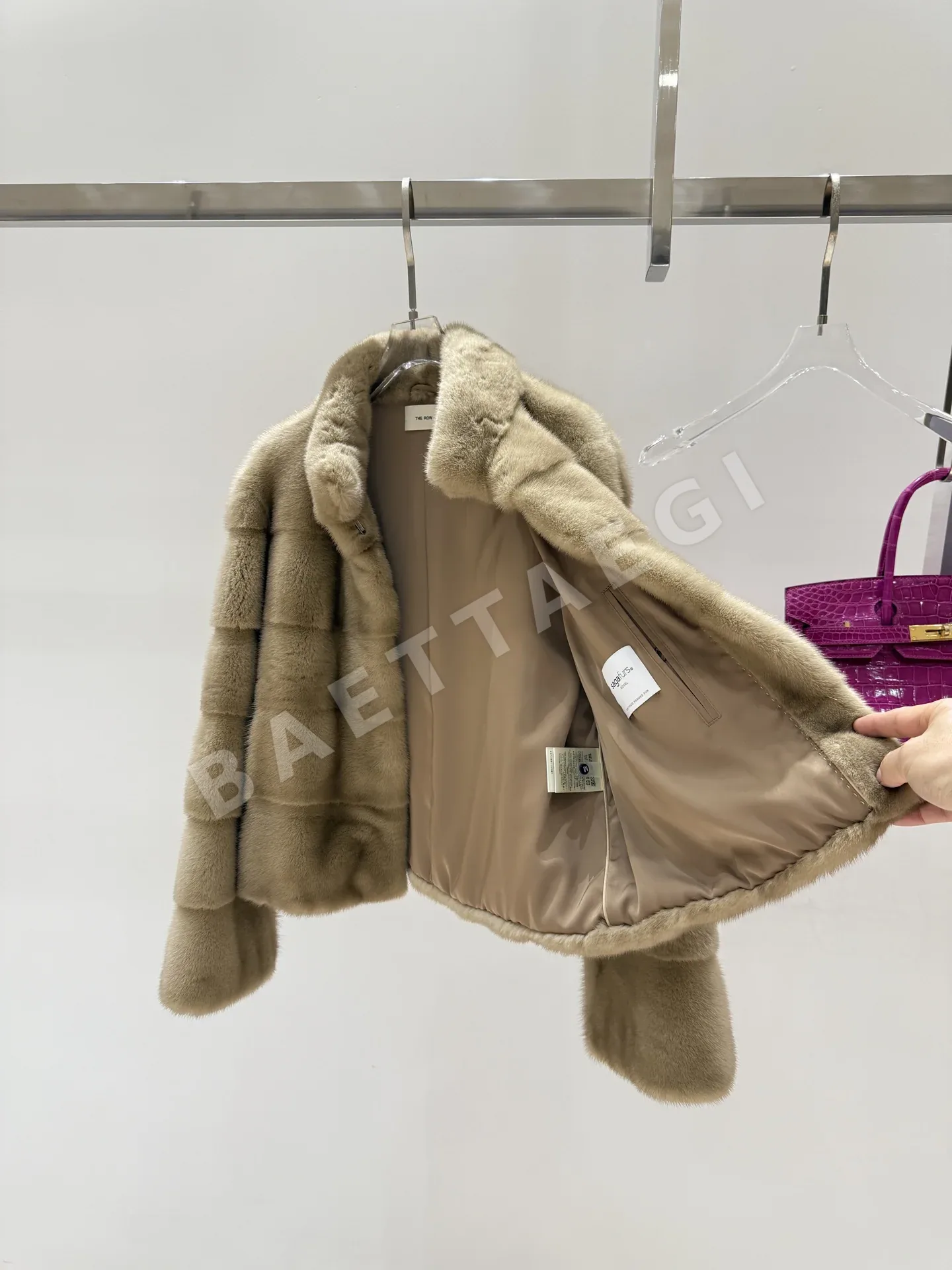 더로우 밍크 코트 자켓 상세 이미지 3
