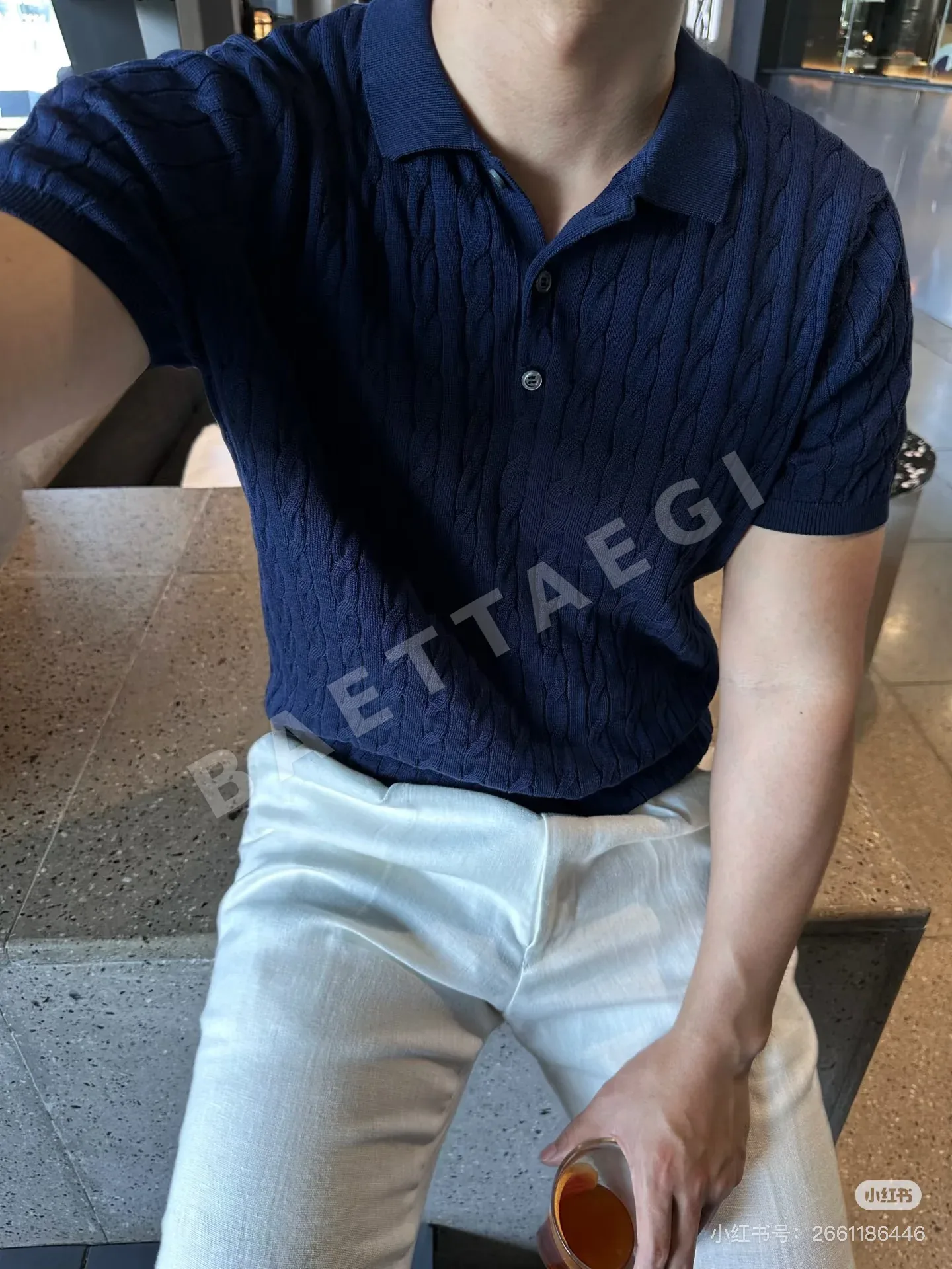 브루넬로쿠치넬리 린넨 혼방 남성 반팔 티셔츠 상세 이미지 2