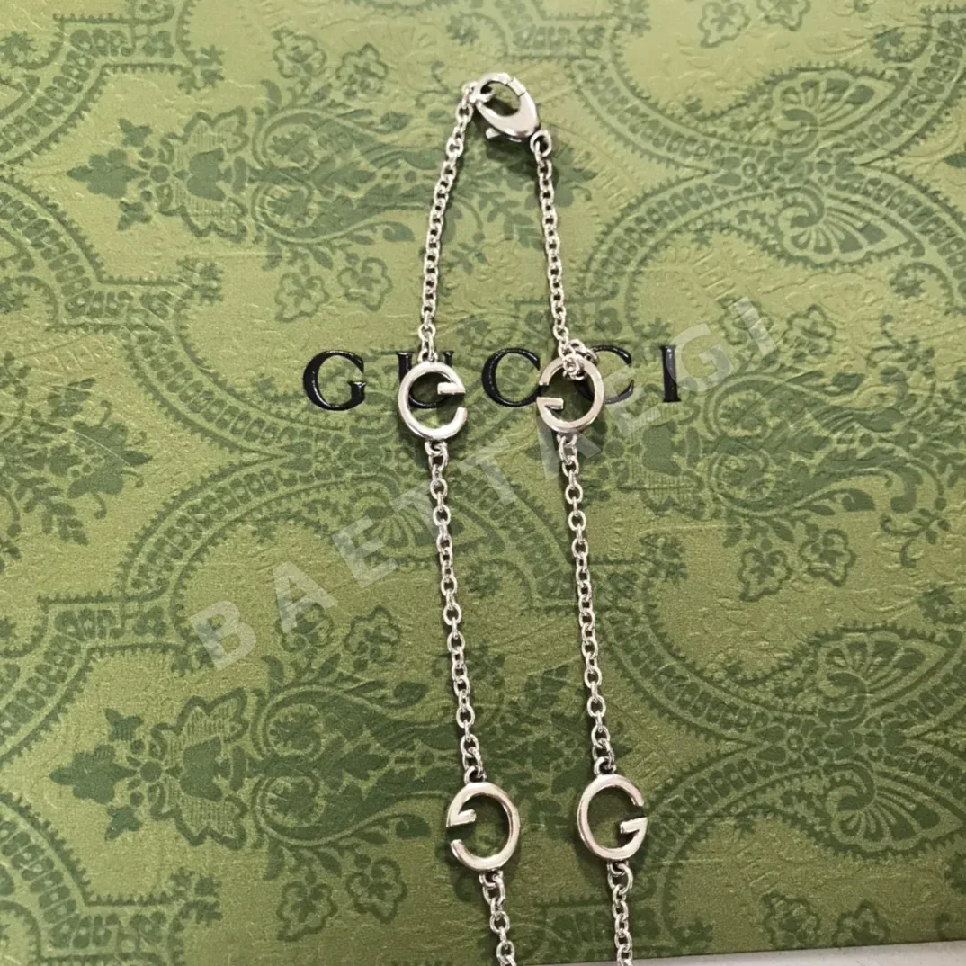 구찌 더블 G 로고 925 스털링 실버 목걸이 상세 이미지 6