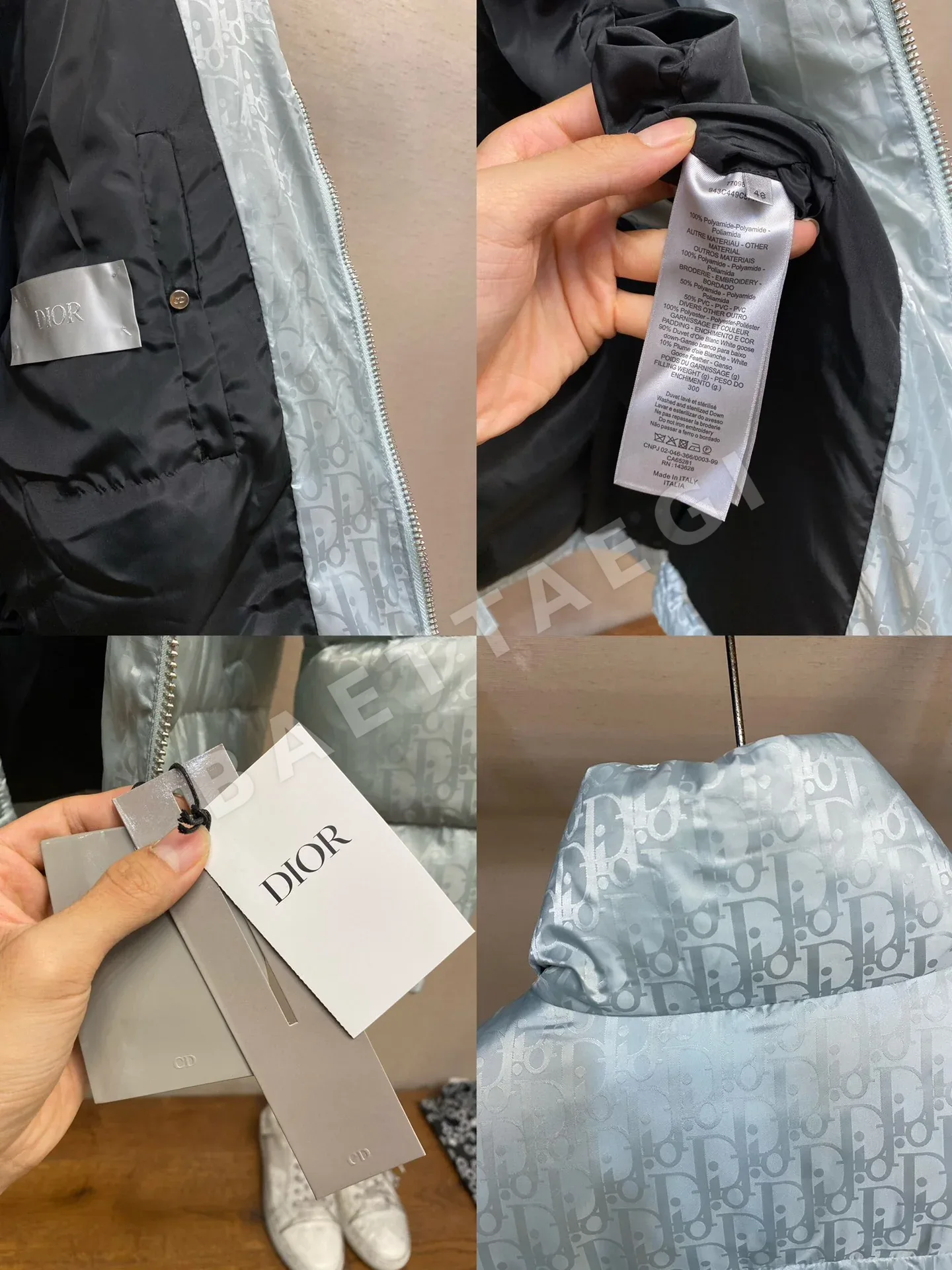 디올 풀 로고 자카드 남성 패딩 상세 이미지 5
