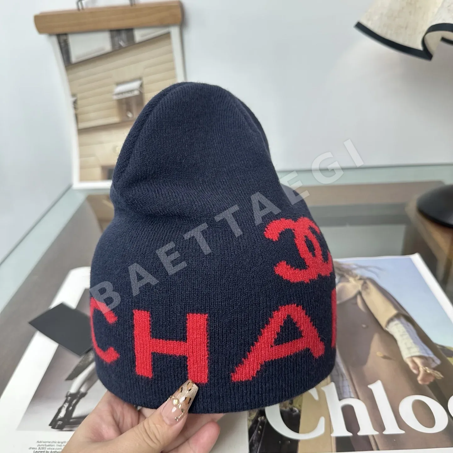 샤넬 니트 비니 모자 상세 이미지 8