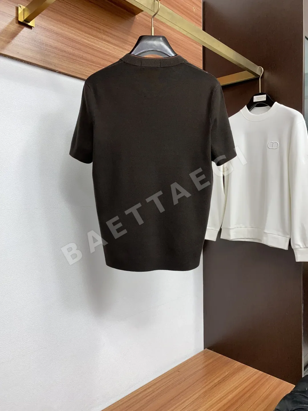 제냐 울 더블 컬러 남성 반팔 스웨터 상세 이미지 10