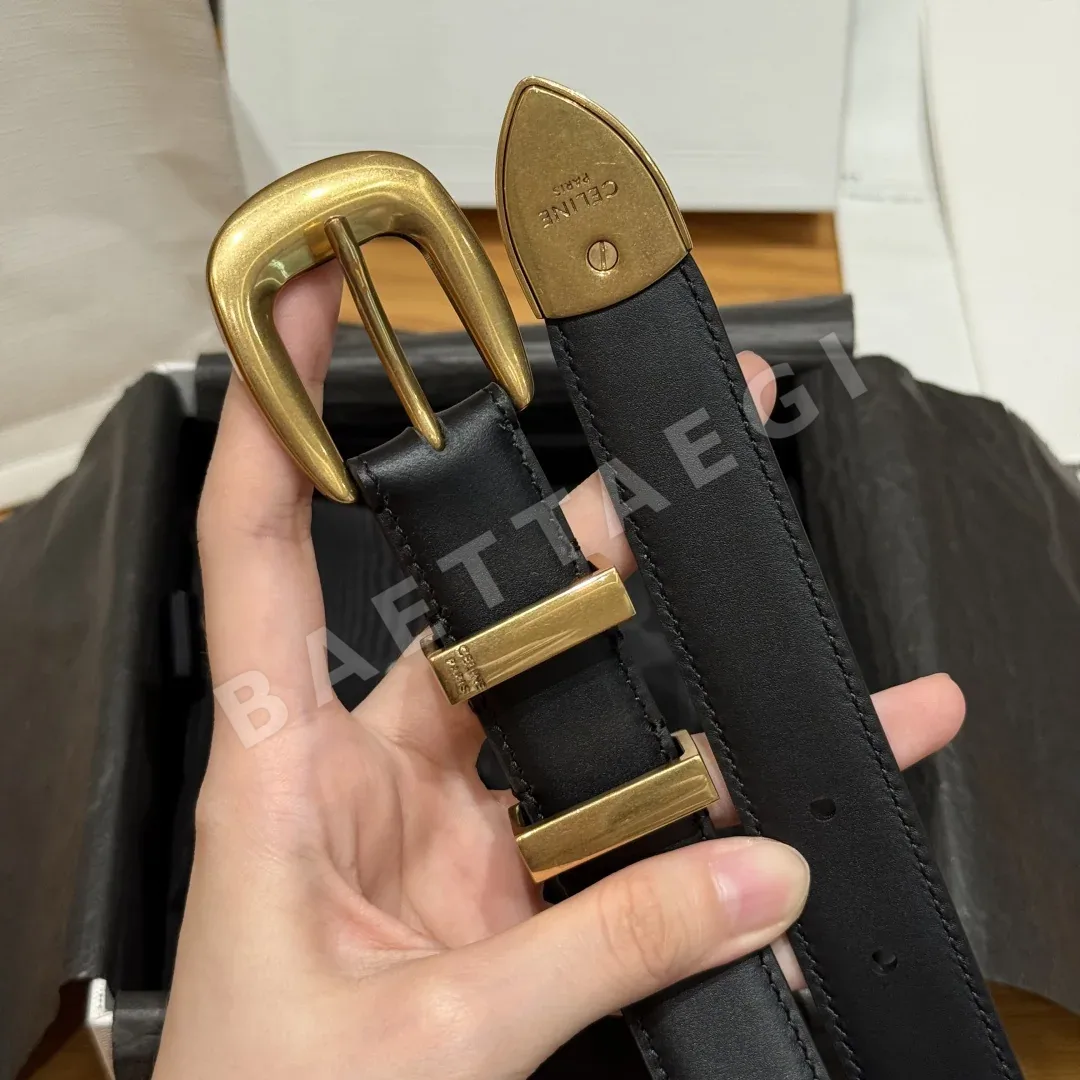 셀린느 JD280 웨스턴 가죽 벨트 상세 이미지 3