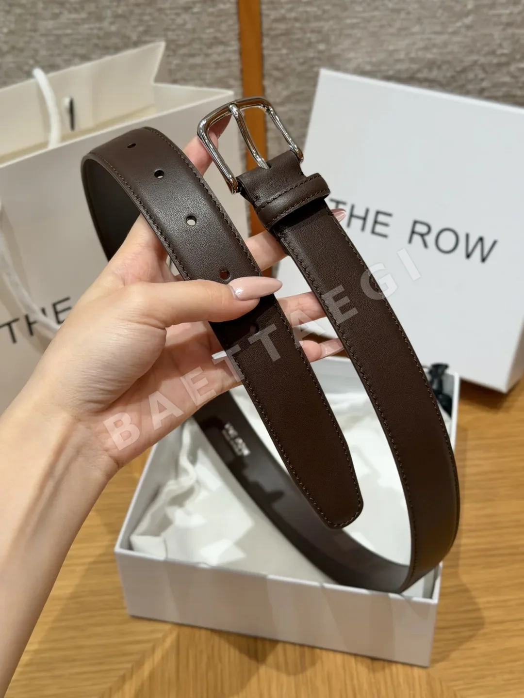 더로우 클래식 소가죽 벨트 32mm 상세 이미지 4