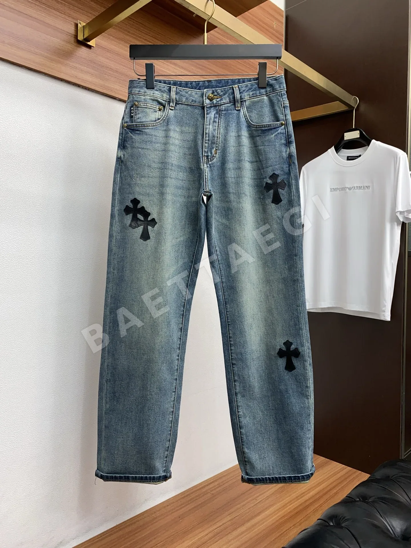 크롬하츠 데님 바지 상세 이미지 2