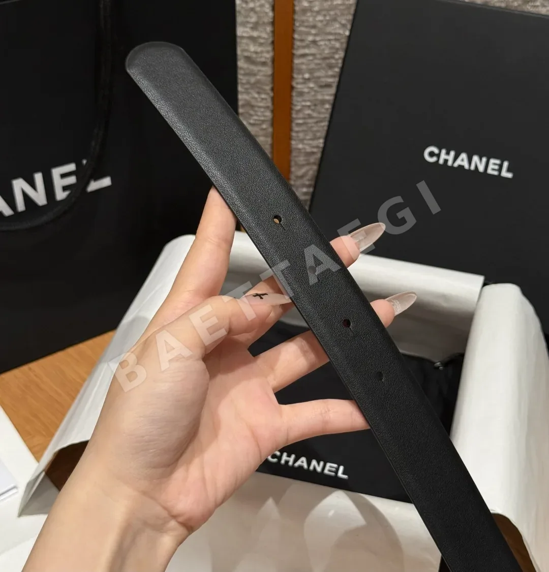 샤넬 클래식 더블 C 가죽 벨트 상세 이미지 7