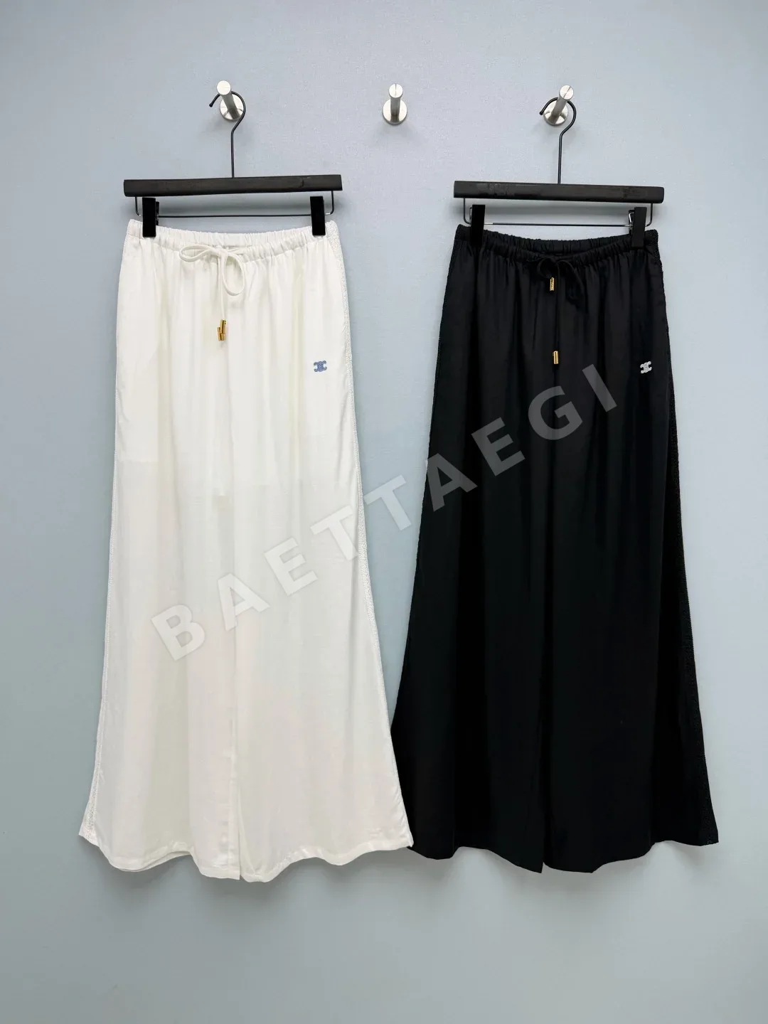 셀린느 빈티지 와이드 레그 레이스 자수 바지 상세 이미지 9