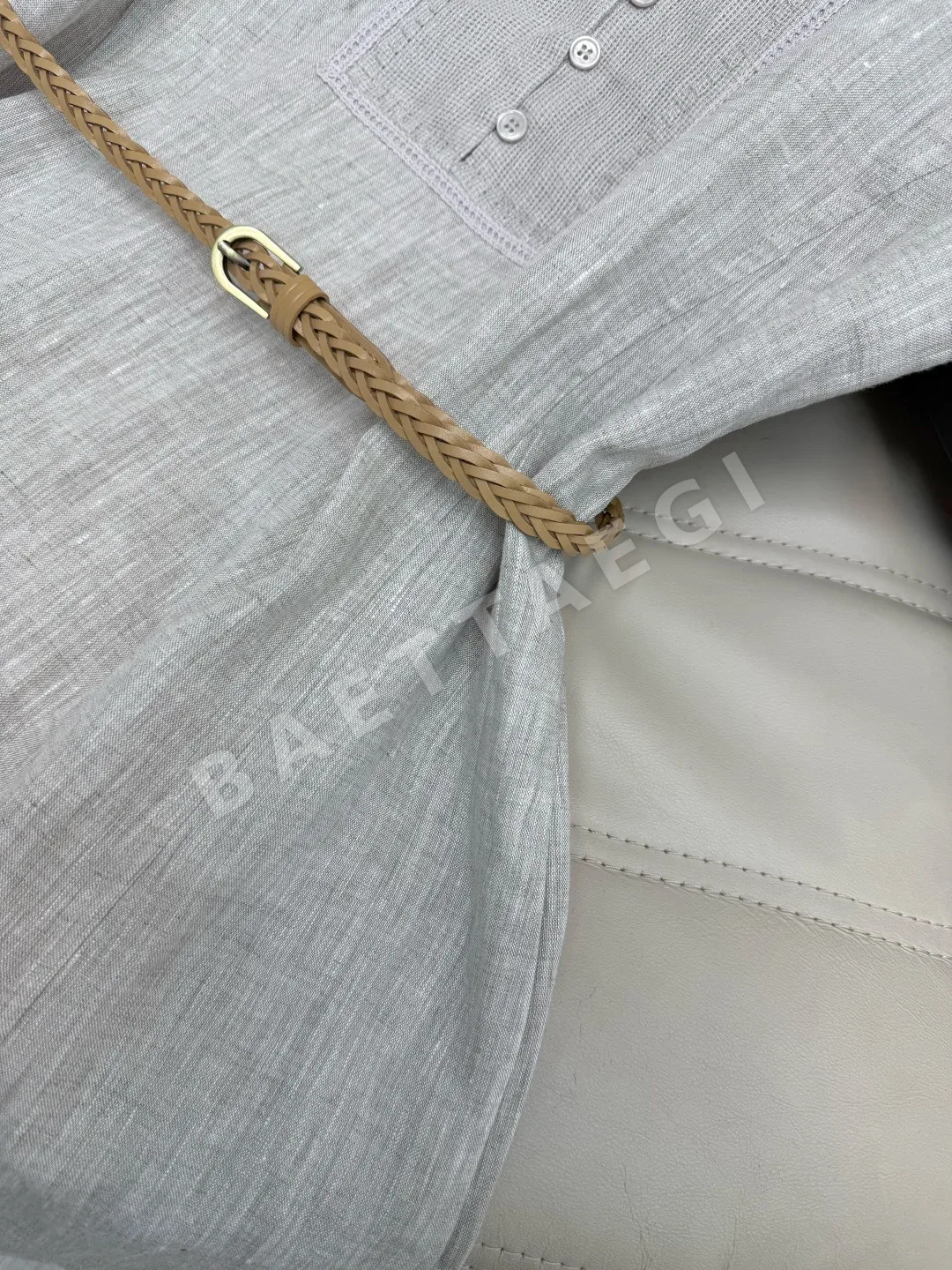 브루넬로쿠치넬리 린넨 노슬리브 벨트 원피스 상세 이미지 6