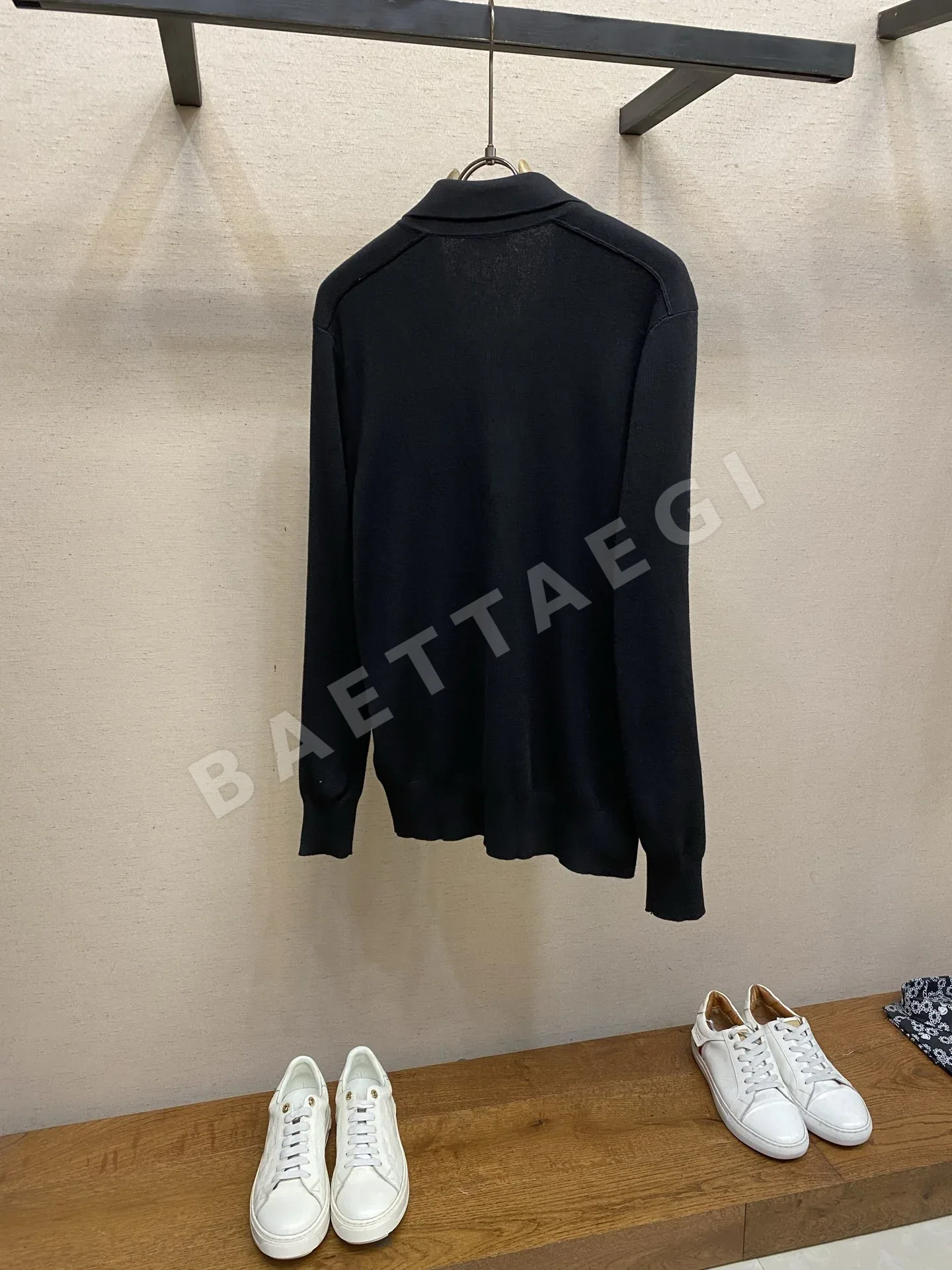 버버리 체크 울 혼방 남성 가디건 상세 이미지 2
