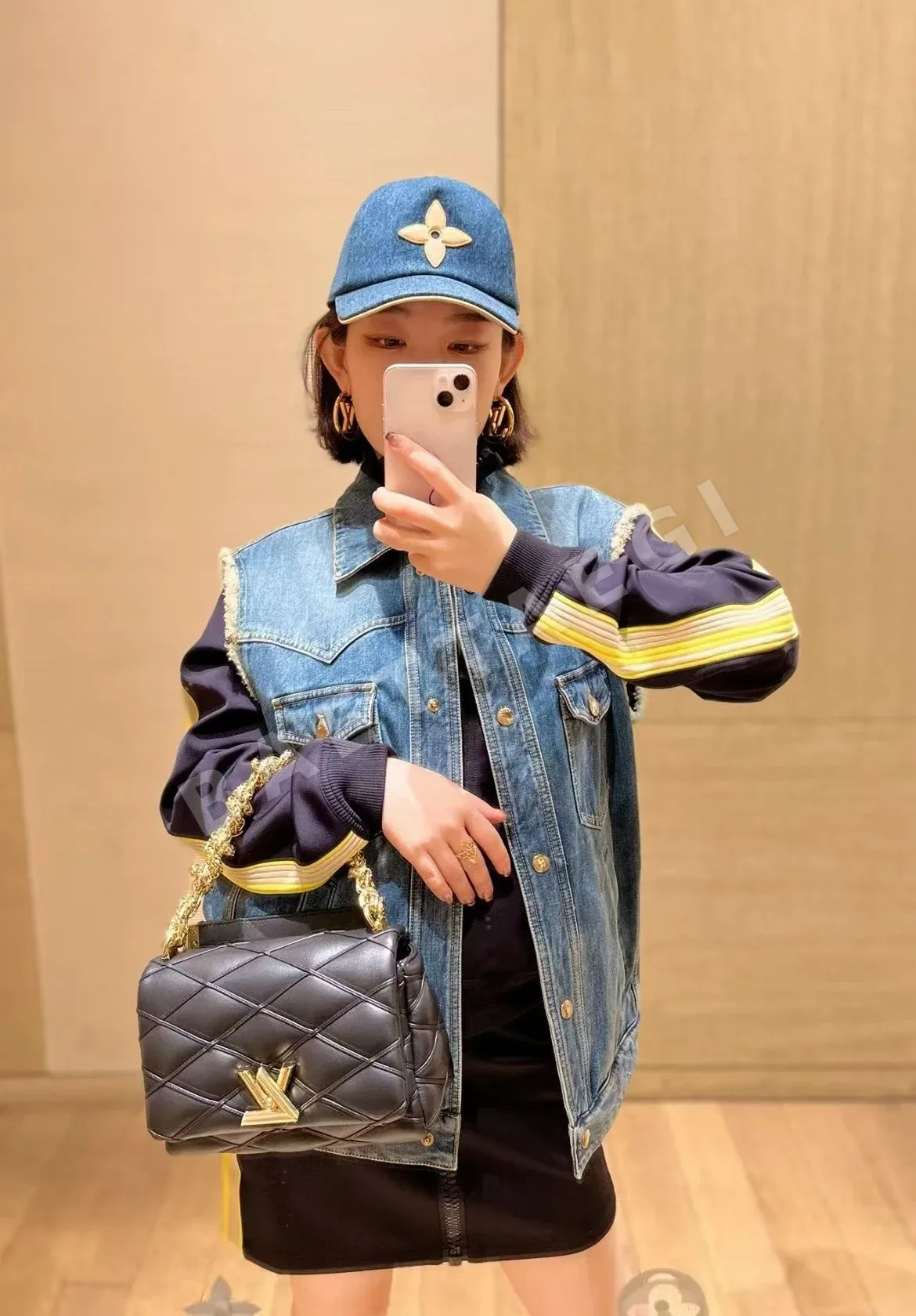 루이비통 모노그램 데님 블루 캡 79297