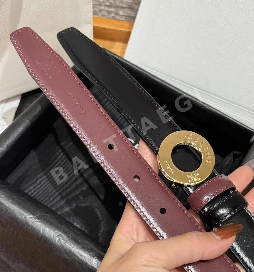 셀린느 DISC 버클 양면 가죽 벨트 상세 이미지 6