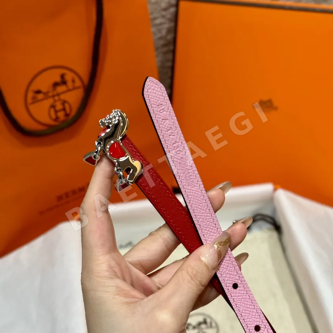 에르메스 포니 버클 가죽 양면 벨트 상세 이미지 6