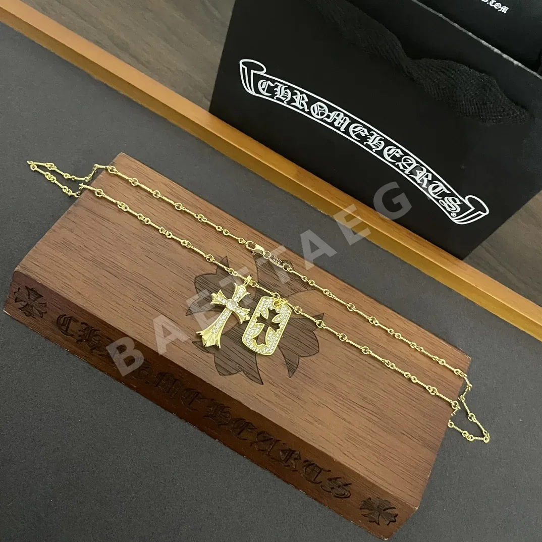 크롬하츠 크로스 스퀘어 골드 목걸이 상세 이미지 5