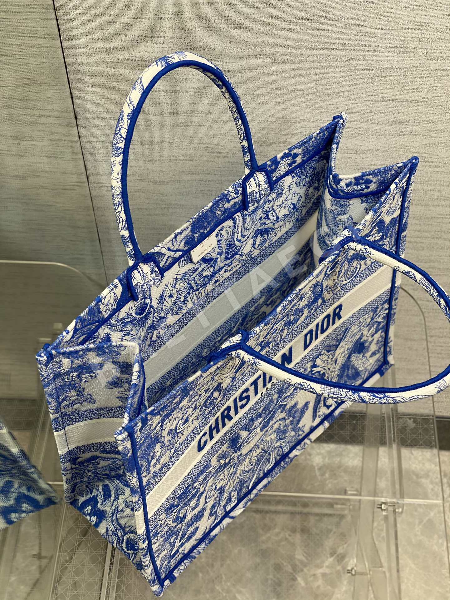 디올 리비에라 투명 캔버스 토트백 상세 이미지 8