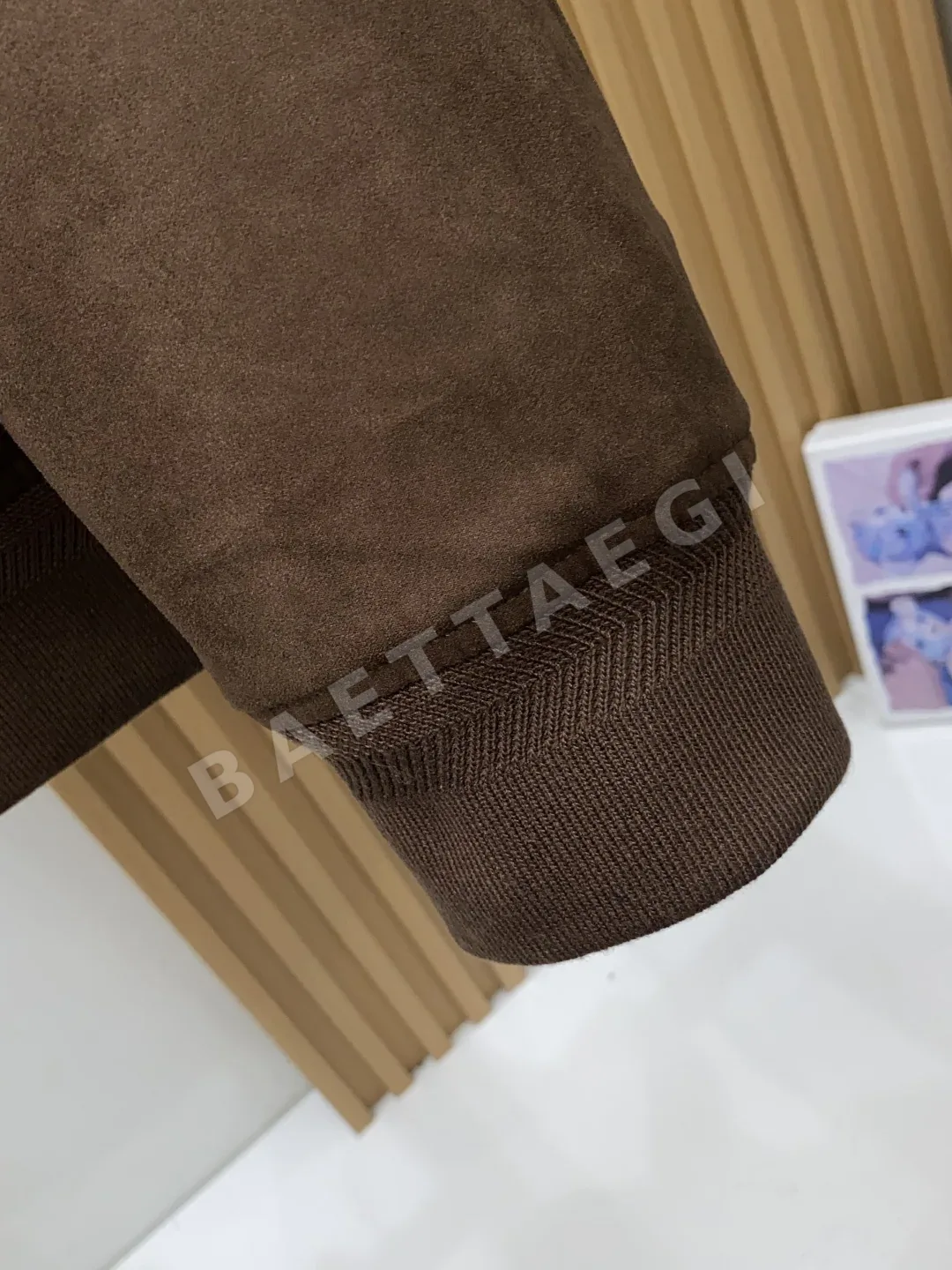 로로피아나 남성 맞춤 스웨이드 비즈니스 자켓 상세 이미지 5