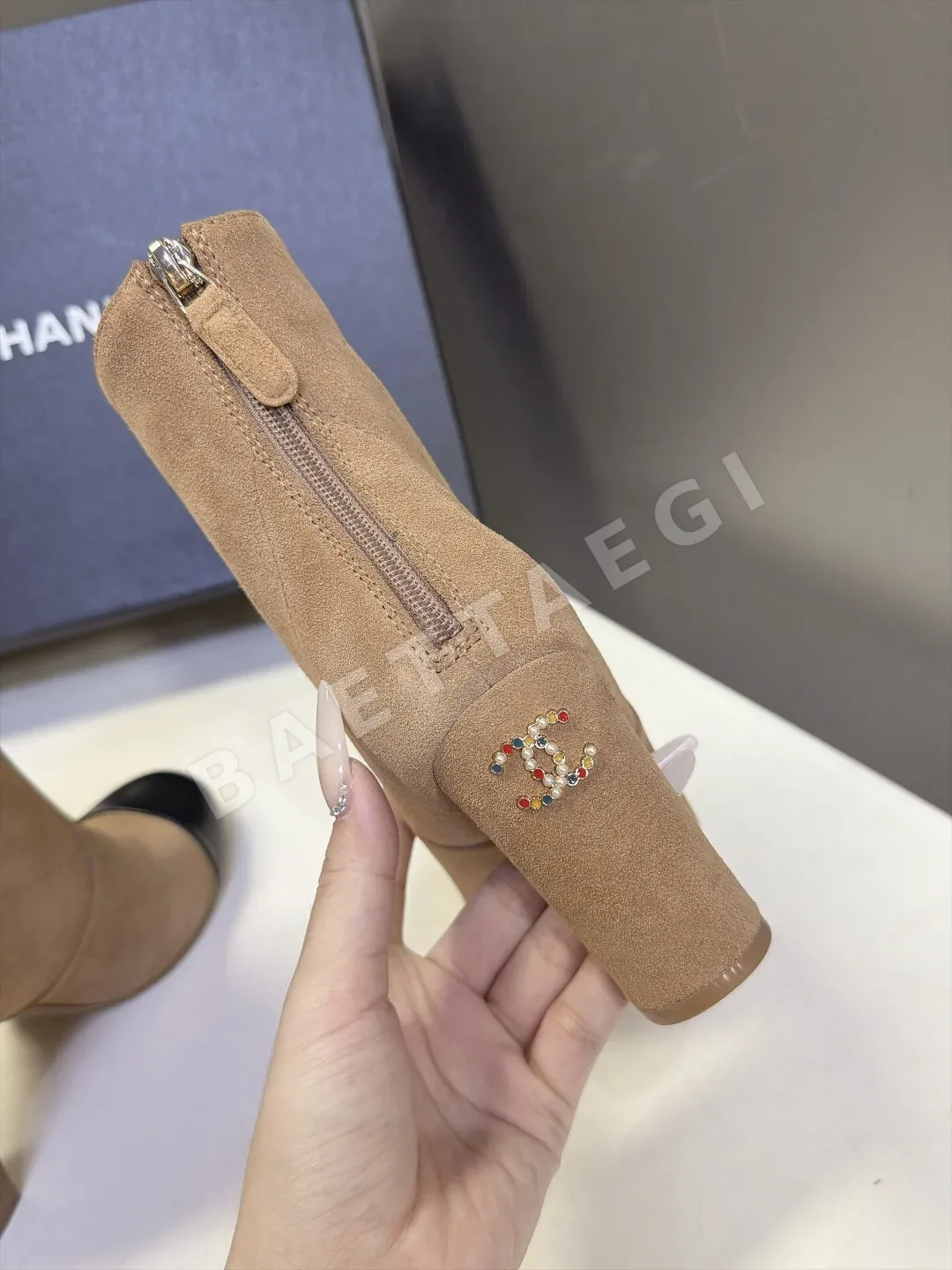 샤넬 부츠 가죽 백 지퍼 상세 이미지 9