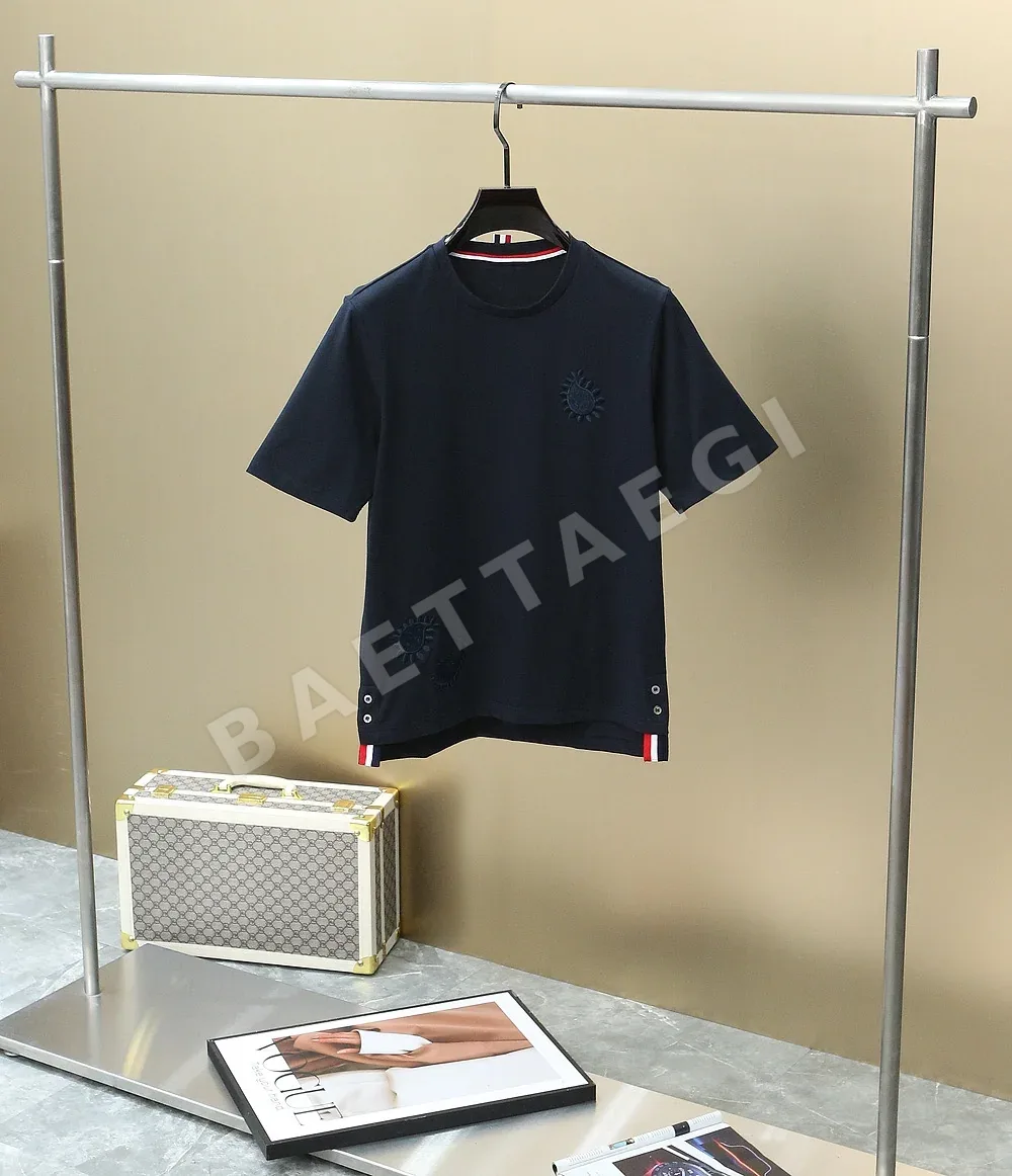 톰브라운 페이즐리 자수 남성 반팔 티셔츠 50551