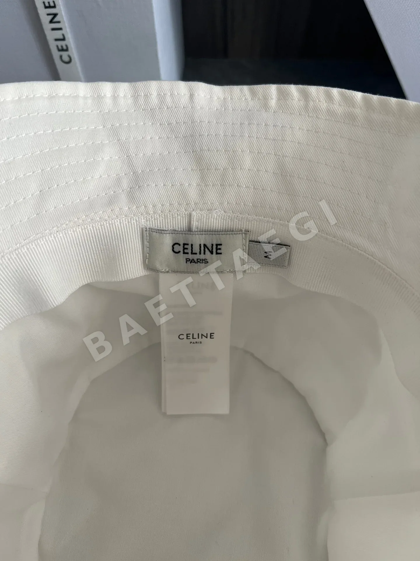 셀린느 자수 면 피셔맨 햇 모자 상세 이미지 5